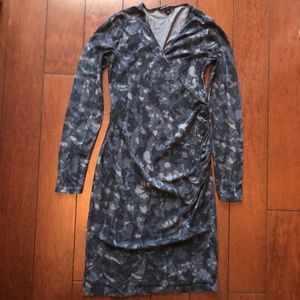 Banana Republic Gray Pattern Dress